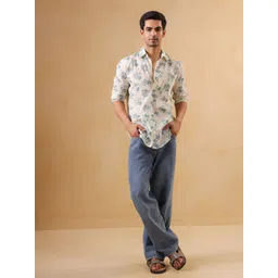 TRULOOM Regular Fit Floral Printed Cotton Casual Shirt-picture-41