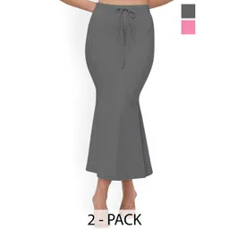 Trulymart Pack Of 2 Mermaid Fit High Rise Saree Shapewears-picture-25