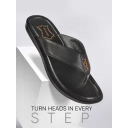 Trump Black PU Flip Flops-picture-19