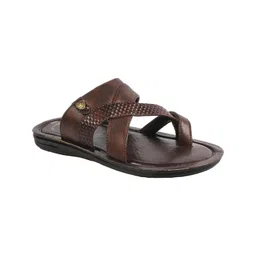 Trump Brown PU Flip Flops-picture-15