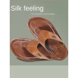 Trump Tan PU Flip Flops-picture-10