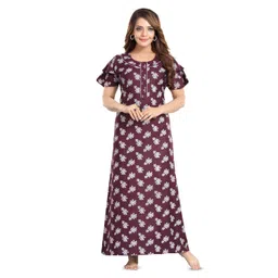 TRUNDZ Floral Printed Maxi Nightdress-picture-28