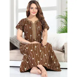 TRUNDZ Floral Printed Night Dress-picture-39