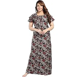 trundz Printed Alpine Nighty with Pocket(225)-picture-35