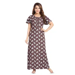 TRUNDZ Women Printed Maxi Nightdress-picture-14