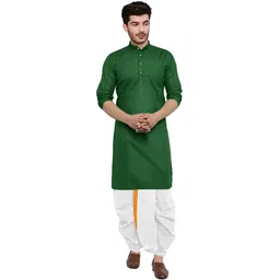 trust ous Men Cotton Blend Kurta Dhoti Set-picture-35