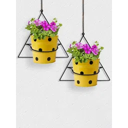 TRUSTBASKET 2 Pcs Black Triangle-Shaped Wall Mounted Planter Stands-picture-28