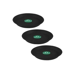 TrustBasket 3-Pcs Black UV Treated Round Saucers Planters-picture-31