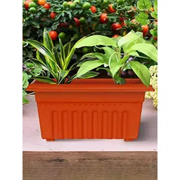 TRUSTBASKET 3-Pieces Brown Textured UV Treated Rectangular Planters-picture-25