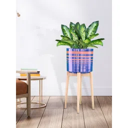 TRUSTBASKET Blue Planter With Stand-picture-36