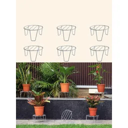 TRUSTBASKET White 12 Pieces Metal Planters image 4