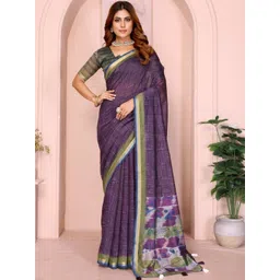 TRUSTED RAJVEER Woven Design Zari Designer Chanderi Saree-picture-14