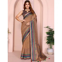 TRUSTED RAJVEER Zari Designer Chanderi Saree-picture-42