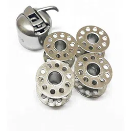trustmart HAND SEWING MACHINE BOBINS (4 BOBINS WITH 1BOBIN CASE) Metal Metal Bobbins-picture-15