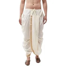 trustous Fabrics Men's Silk Ready to Wear Dhoti for men (Elastic Readymade Dhoti Pant)-picture-13