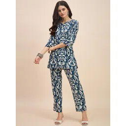 TRUVON FASHIONS Printed Top With Trousers Co-Ords-picture-11