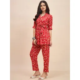 TRUVON FASHIONS Printed Top With Trousers Co-Ords image 4