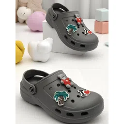 TRV Kids Self Design Rubber Clogs-picture-33