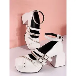 try me Try MeWomen Casual Synthetic Leather Block Sandals-picture-21