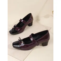 Try Me Women Block Heel Mary Janes with Buckles-picture-19