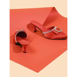 Try Me Women Embellished Kitten Heel Mules-picture-38