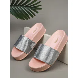 Try Me Women Ethnic Synthetic Leather Open Toe Platform Sandals-picture-17