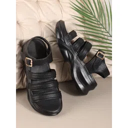 Try Me Women Open Toe Flats with Buckles-picture-23