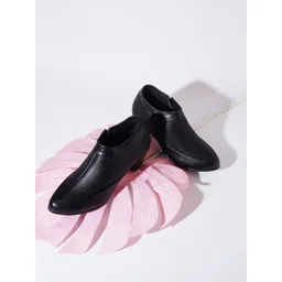 Try Me Women Textured Block-Heeled Regular Boots-picture-36