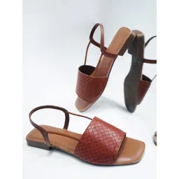 Try Me Women Textured Open Toe Flats-picture-17