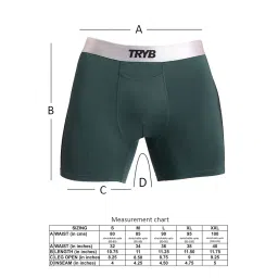 tryb Men's Sports Underwear | Stretchable Platinum Sport Compression Trunks for Running & Gym Workout | Quick Dry, Moisture Wicking | Athletic Innerwear Boxers image 4
