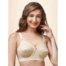 Trylo Krutika Chiken Chicken Cotton Opulent Full Cup Bra - Nude-picture-13