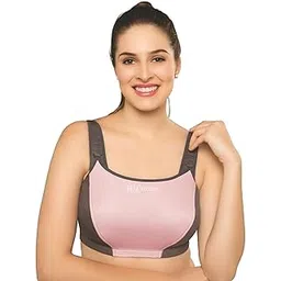 TRYLO Women's Cotton Riza Sprorts Full-Coverage Non-Padded Sports Seamless Bra Useful For Multi Impact Excersices-picture-30