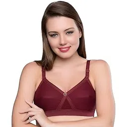 trylo Women's Non-Wired Bra (KRUTIKA Plain_MARUN_34E)-picture-43