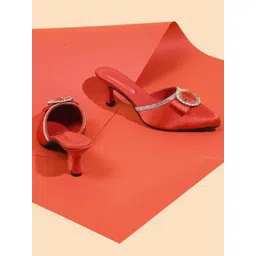 TRYME Suede Party Stiletto Sandals image 1