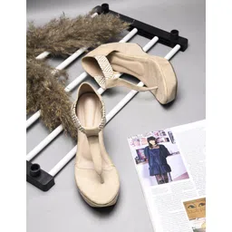 TRYME Suede Party Wedge Sandals-picture-28