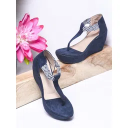 TRYME Suede Party Wedge Sandals-picture-27