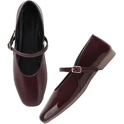 tryme Super Comfortable Mary Jane Ballet Bellies Shoes for Women and Girls-picture-53