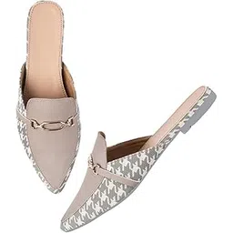 tryme Trending Stylish Buckle Bellies Soft & Comfortable Flat Mules Sandal for Womens and Girls-picture-16