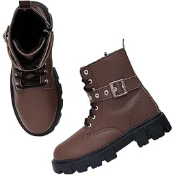 tryme Trendy Lightweight Comfortable Alluring Buckle Boots Extra Cushion Inner Sole Casual Shoes for Womens and Girls-picture-49