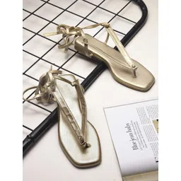 TRYME Women Ethnic Open Toe Flats-picture-15