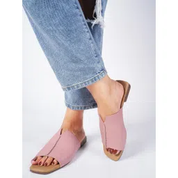 TRYME Women Open Toe Flats with Laser Cuts-picture-10