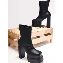 TRYME Women's Black Booties-picture-44