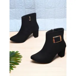 TRYME Women's Black Booties-picture-31