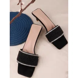 TRYME Women's Black Casual Sandals-picture-21