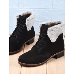 TRYME Women's Black Snow Boots-picture-39