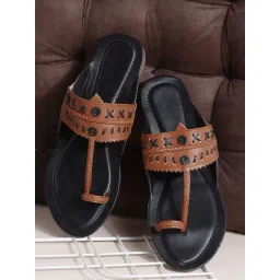 TRYME Women's Black Toe Ring Sandals-picture-37