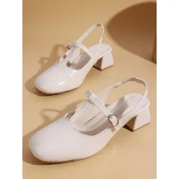 TRYME Women's Cream Sling Back Sandals-picture-29