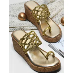 TRYME Women's Gold Toe Ring Sandals-picture-16