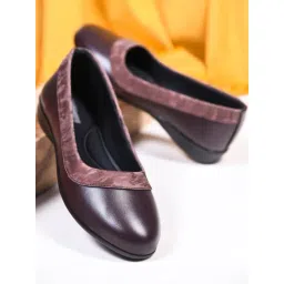 TRYME Women's Maroon Ballerinas-picture-26