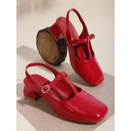 TRYME Women's Red Sling Back Sandals-picture-25